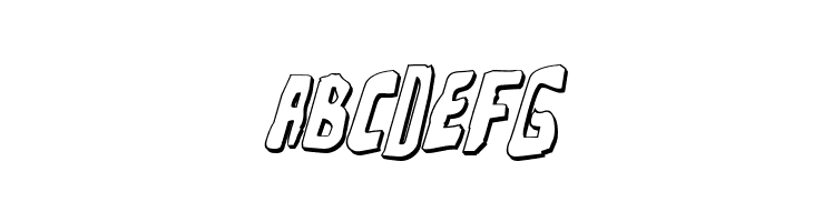 Zakenstein 3D Italic  Free Fonts Download