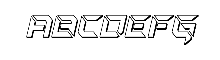 Zero Prime 3D Italic  Free Fonts Download