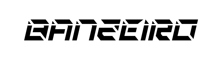 Zero Prime Laser Italic  Free Fonts Download