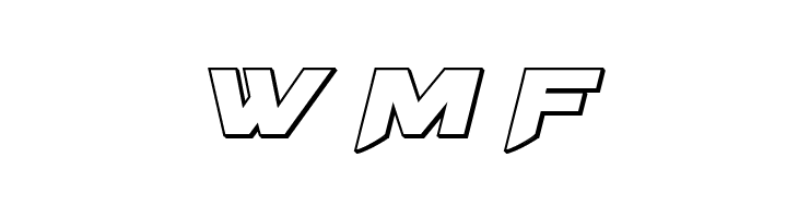 Bomber Escort Outline Italic  Free Fonts Download