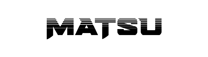 MATSU Bomber Escort Halftone Font