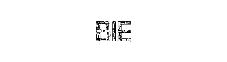Broken Cyborg Outline Regular  Free Fonts Download