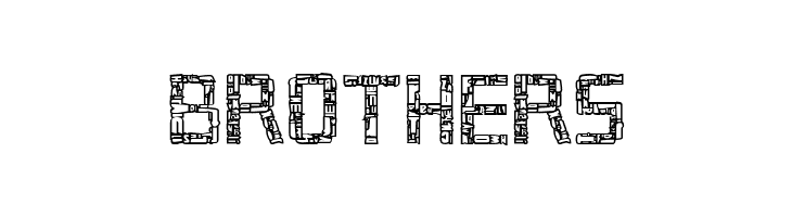 Broken Cyborg Outline Regular  Free Fonts Download