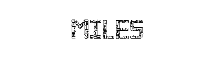 Broken Cyborg Outline Regular  Free Fonts Download