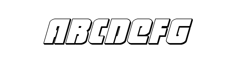 Heavy Falcon 3D Italic  Free Fonts Download