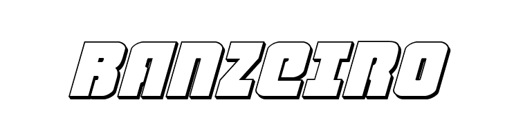 Heavy Falcon 3D Italic  Free Fonts Download