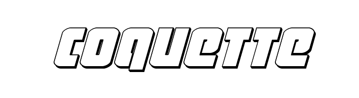 Heavy Falcon 3D Italic  Free Fonts Download