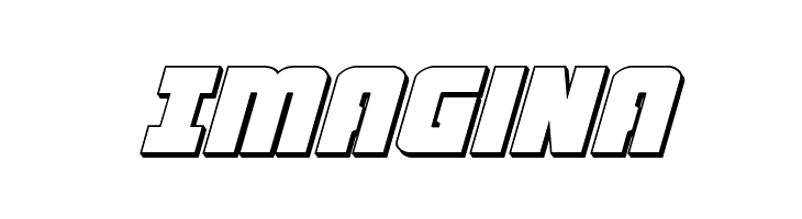 Heavy Falcon 3D Italic  Free Fonts Download