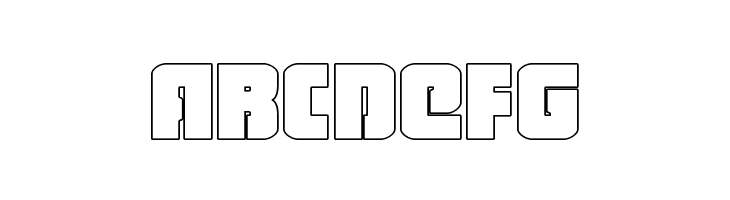 Heavy Falcon Outline  Free Fonts Download