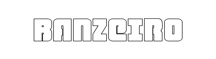 Heavy Falcon Outline  Free Fonts Download