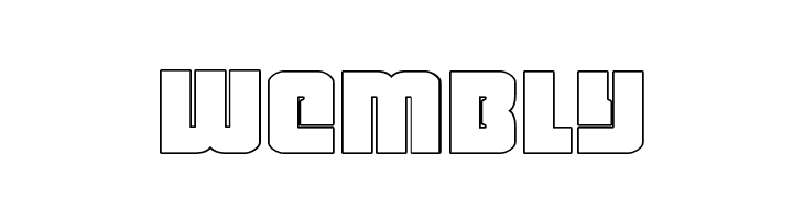 Heavy Falcon Outline  Free Fonts Download