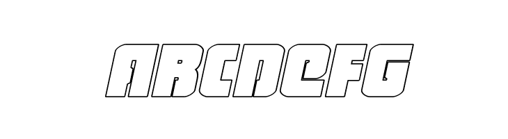 Heavy Falcon Outline Italic  Free Fonts Download