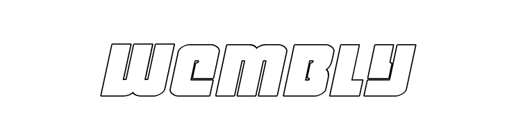 Heavy Falcon Outline Italic  Free Fonts Download