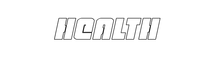 Heavy Falcon Outline Italic  Free Fonts Download