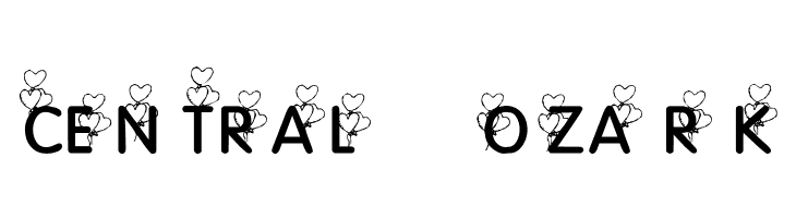 KR Heart Balloons  Free Fonts Download