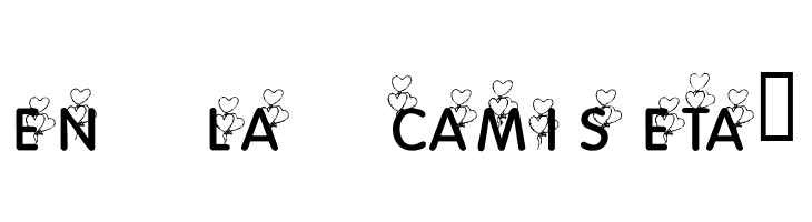 KR Heart Balloons  Free Fonts Download