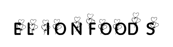 KR Heart Balloons  Free Fonts Download