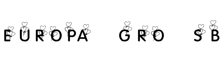 KR Heart Balloons  Free Fonts Download