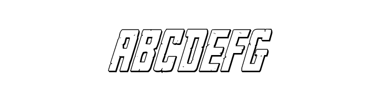 Rockledge 3D Italic  Free Fonts Download