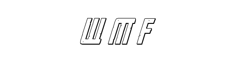 Rockledge 3D Italic  Free Fonts Download