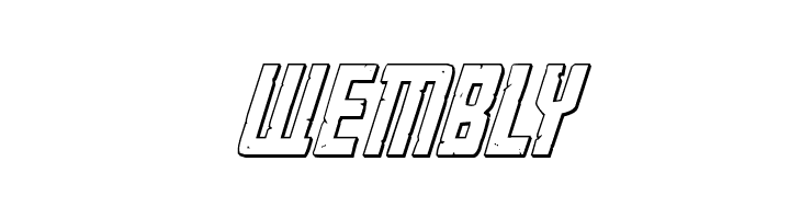 Rockledge 3D Italic  Free Fonts Download