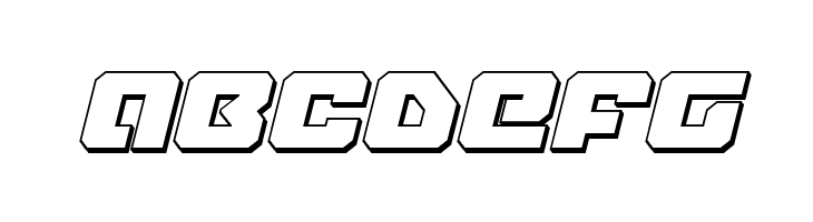 Legacy Cyborg 3D Italic  Free Fonts Download