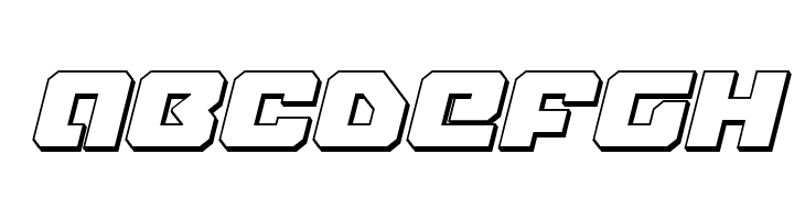 Legacy Cyborg 3D Italic  Free Fonts Download