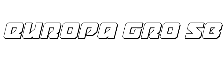 Legacy Cyborg 3D Italic  Free Fonts Download