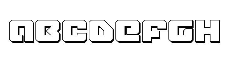 Legacy Cyborg 3D  Free Fonts Download