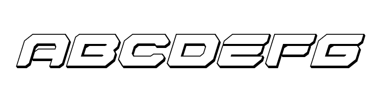 Hyper Viper 3D Italic  Free Fonts Download