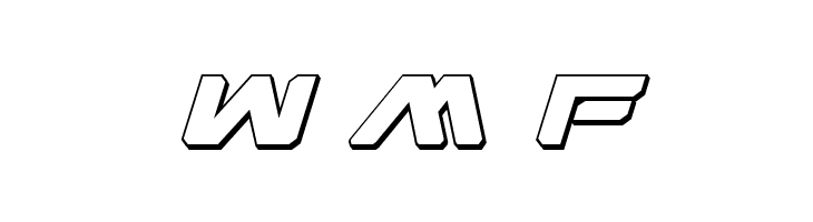 Hyper Viper 3D Italic  Free Fonts Download