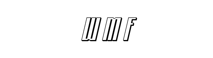 Hydronaut 3D Italic  Free Fonts Download