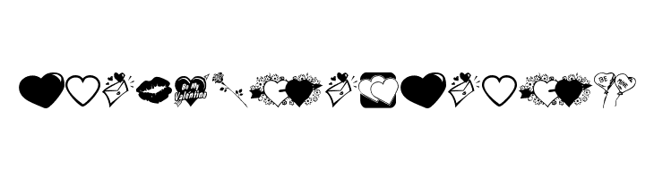 Valentine Things  Free Fonts Download