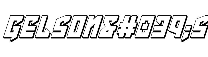 Emerald Beacon 3D Italic  Free Fonts Download