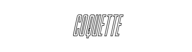 Blue Cobra Outline Italic  Free Fonts Download