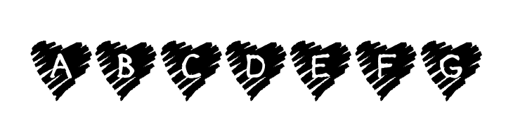 KR Scribble Heart  Free Fonts Download