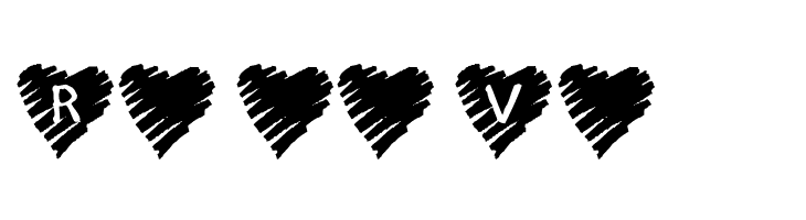 KR Scribble Heart  Free Fonts Download