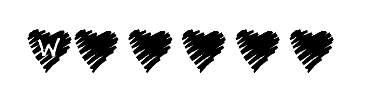 KR Scribble Heart  Free Fonts Download