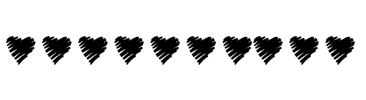 KR Scribble Heart  Free Fonts Download