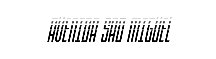 Blue Cobra Halftone Italic  Free Fonts Download