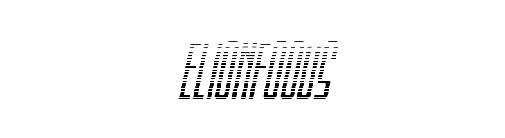 Blue Cobra Gradient Italic  Free Fonts Download