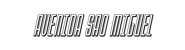 Blue Cobra 3D Italic  Free Fonts Download