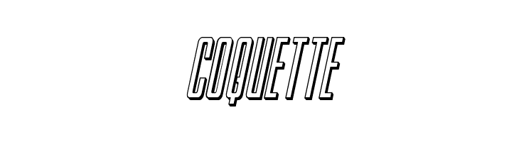 Blue Cobra 3D Italic  Free Fonts Download