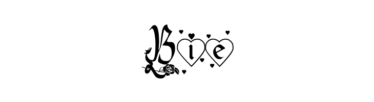 Hearts and Flowers  Free Fonts Download
