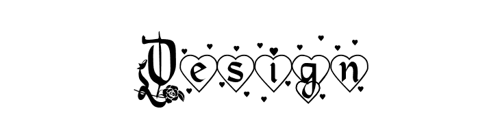 Hearts and Flowers  Free Fonts Download