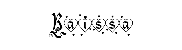 Hearts and Flowers  Free Fonts Download