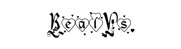 Hearts and Flowers  Free Fonts Download