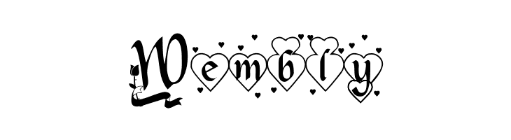 Hearts and Flowers  Free Fonts Download