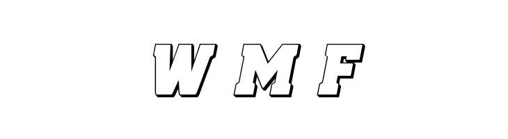 Red Delicious 3D Italic  Free Fonts Download