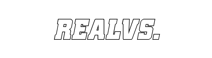 Red Delicious Outline Italic  Free Fonts Download